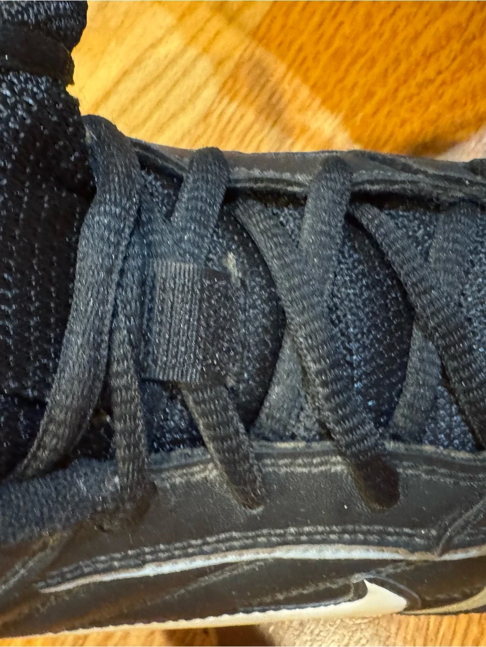 Nike Kids Black and White High-Top Sneakers
